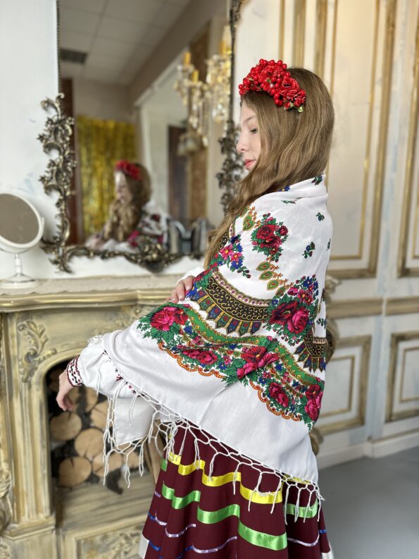 хустка українська, хустка квіткова, хустка на різдво