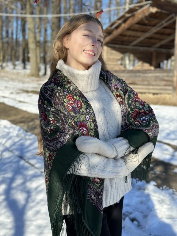 хустка квіткова павунка українська