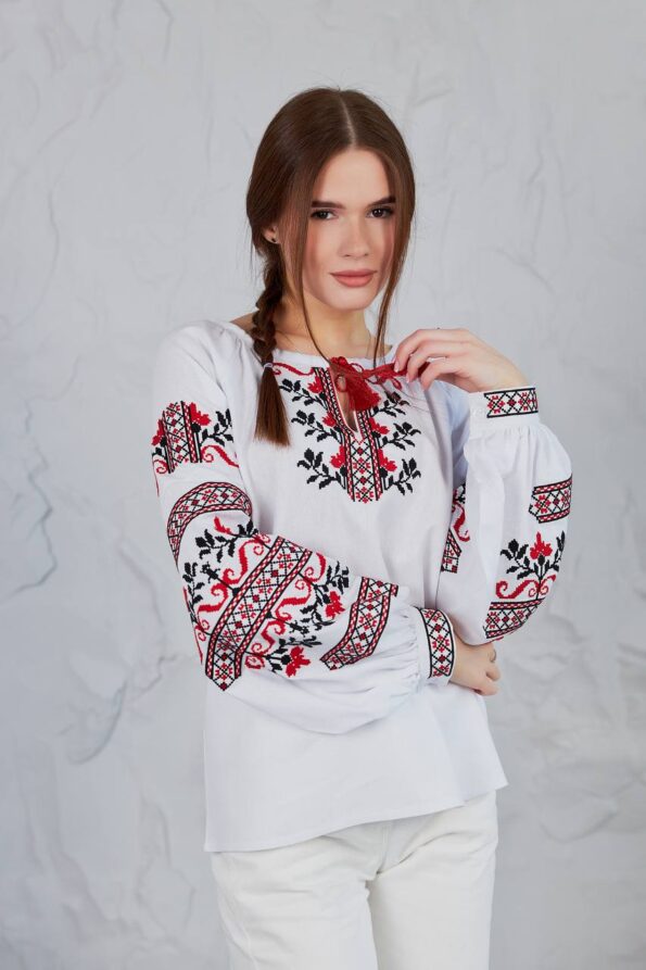 Вишитий рушник на кошик “Христос Воскрес”