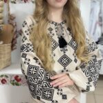Вишиванка з геометричним орнаментом — Полісся